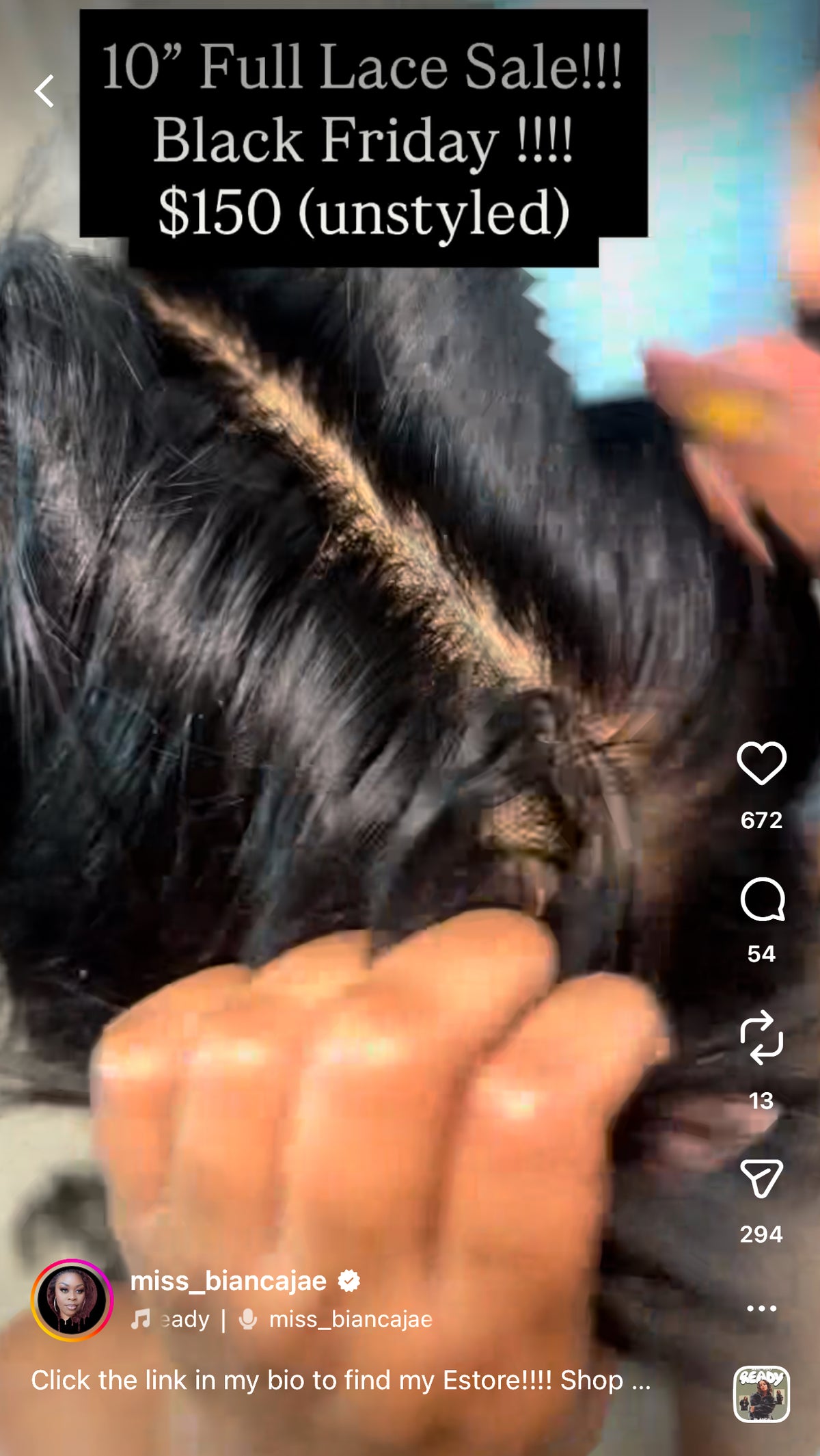 Full Lace  (Unstyled unit only) 8”-10”pixie wigs