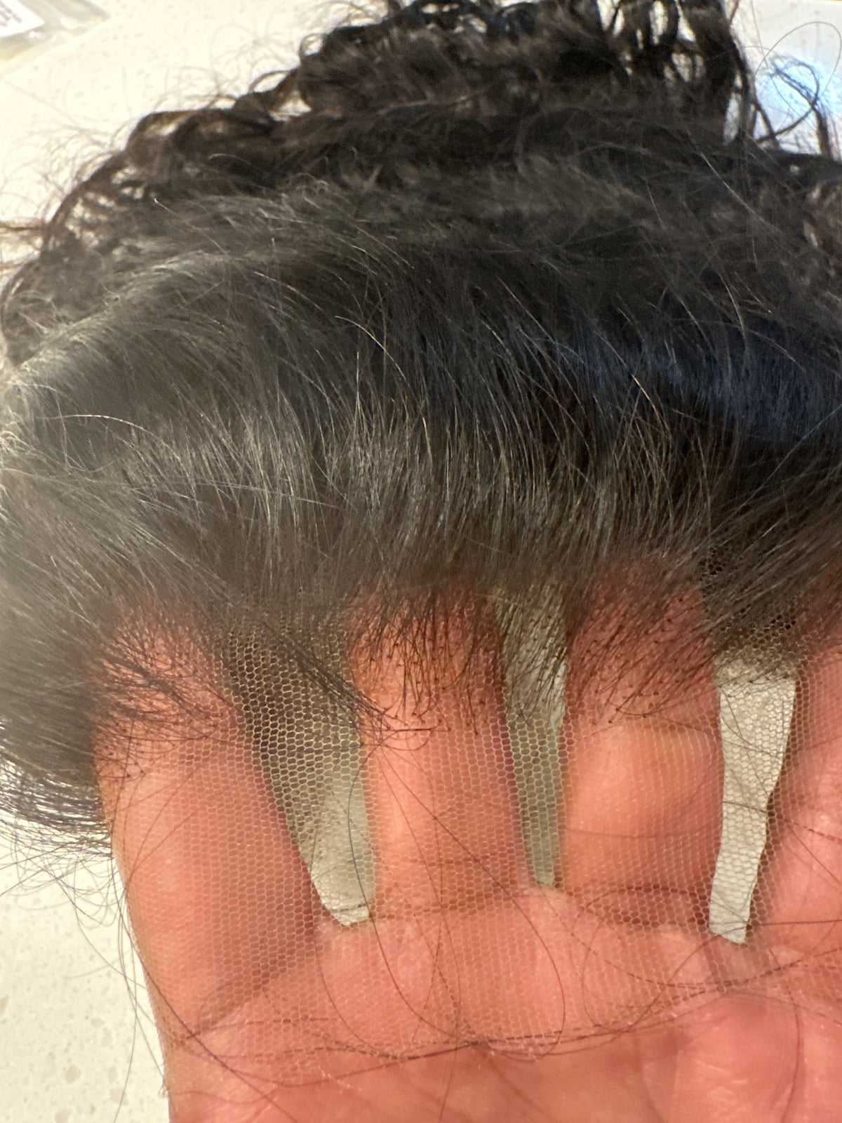 12” HD lace frontal wig unstyled