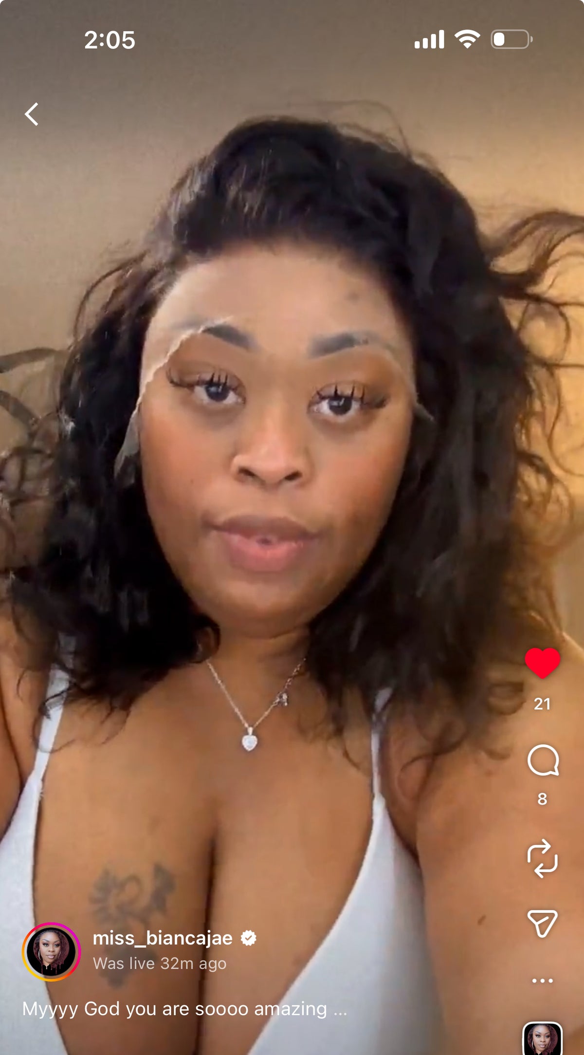 12” HD lace frontal wig unstyled